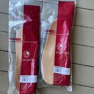 2 Pairs Apex Contour Thermothotics Sky Shoe Inserts Insoles Size 6 Mens (M6)